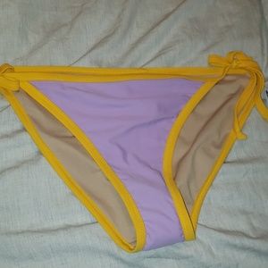 Old navy lavender and yellow Bikini bottoms
